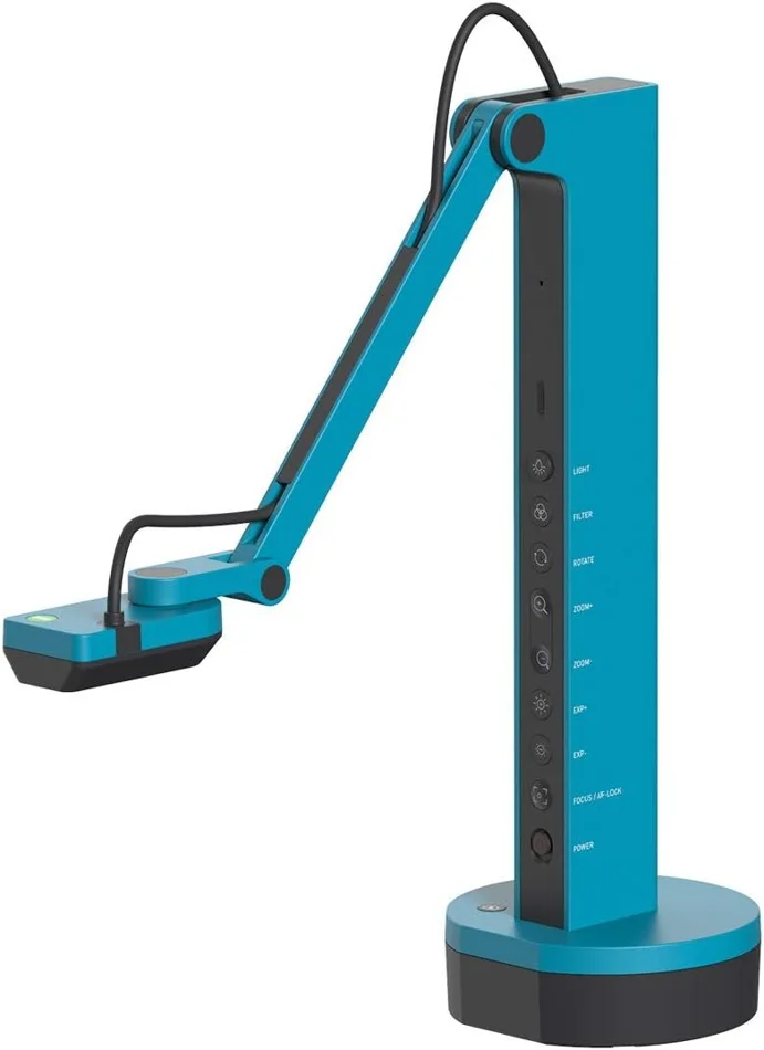 document camera for remote work desk demonstration