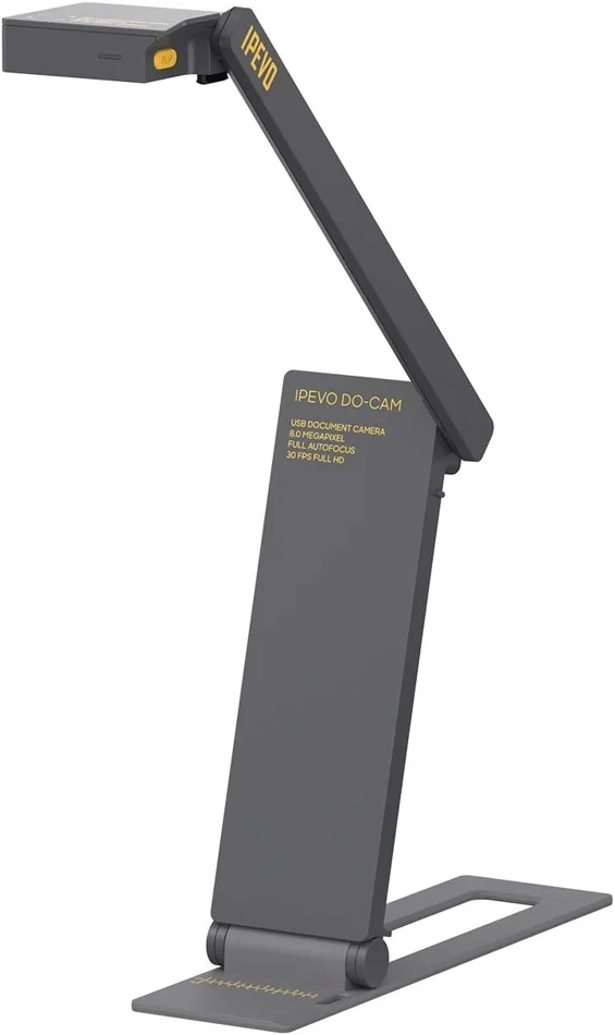 document camera for remote work desk demonstration